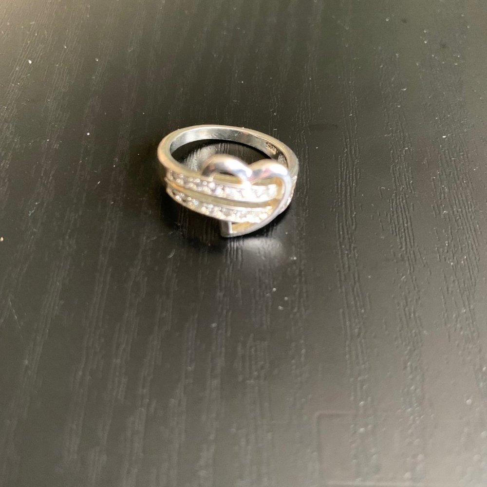 Sterling Heart Ring - image 3